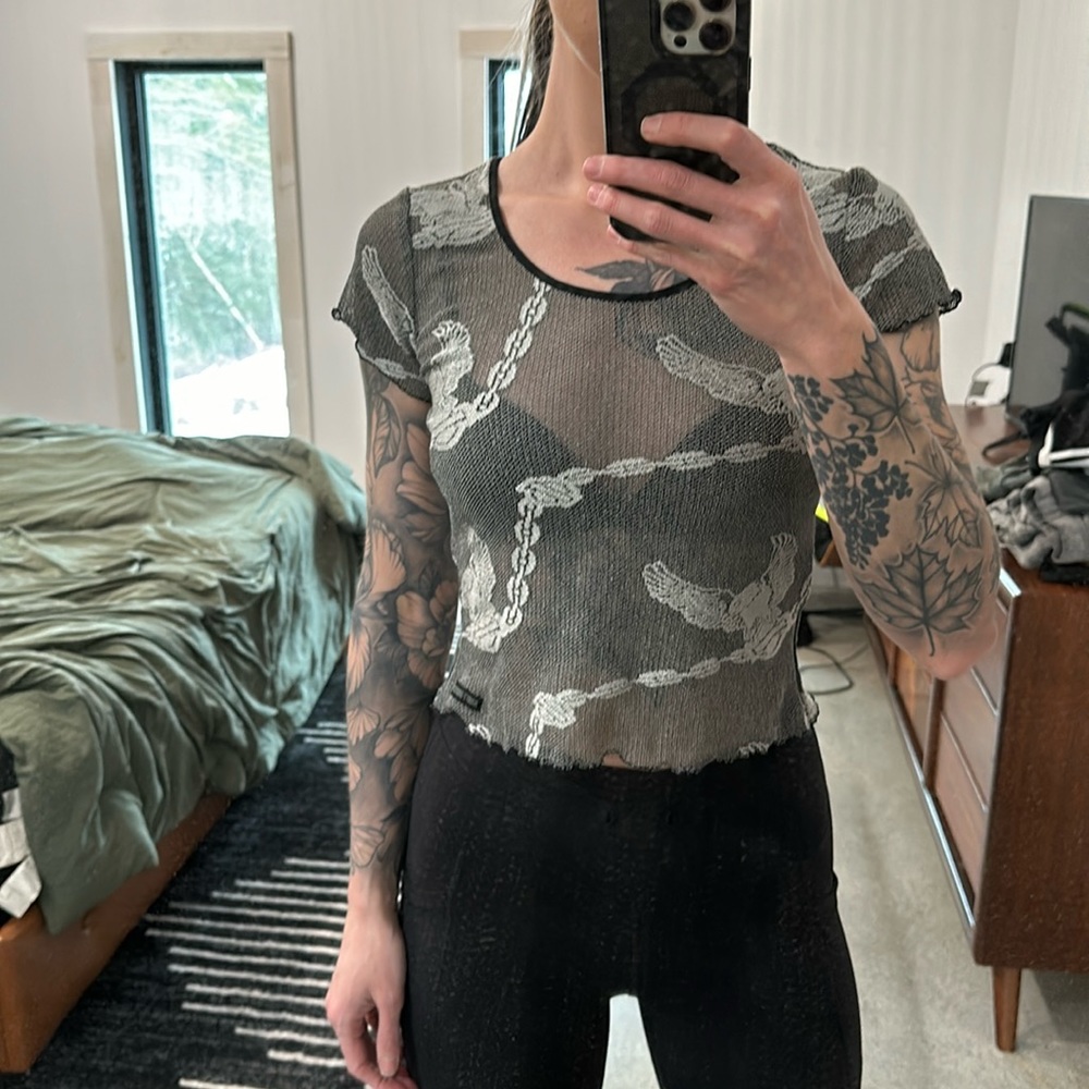 Harley Davidson mesh top ⛓️